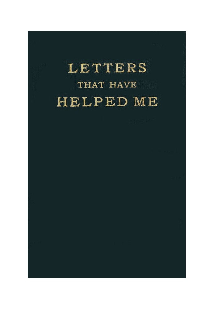 Letters That Have Helped Me