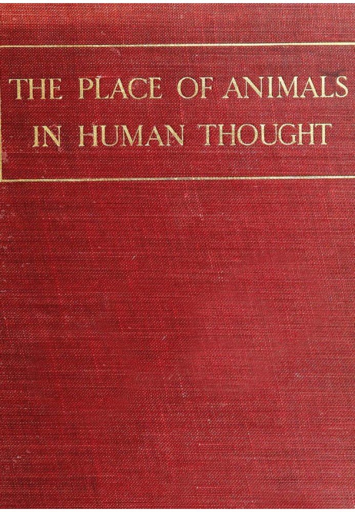 The Place of Animals in Human Thought