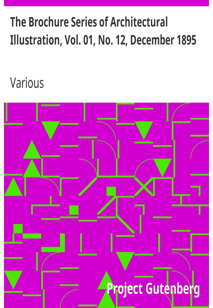 Серія брошур архітектурної ілюстрації, том. 01, № 12, грудень 1895 р. Англійські сільські будинки