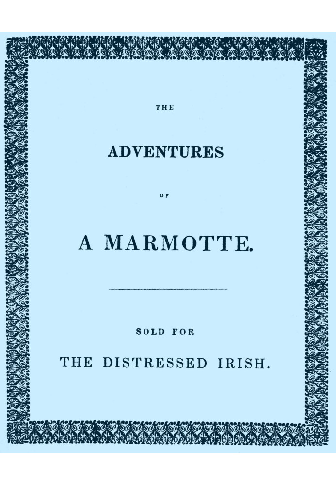 The Adventures of a Marmotte Sold for the Distressed Irish