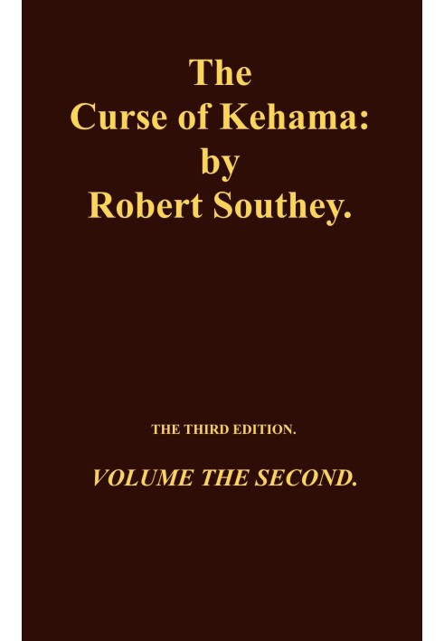 The Curse of Kehama, Volume 2 (of 2)