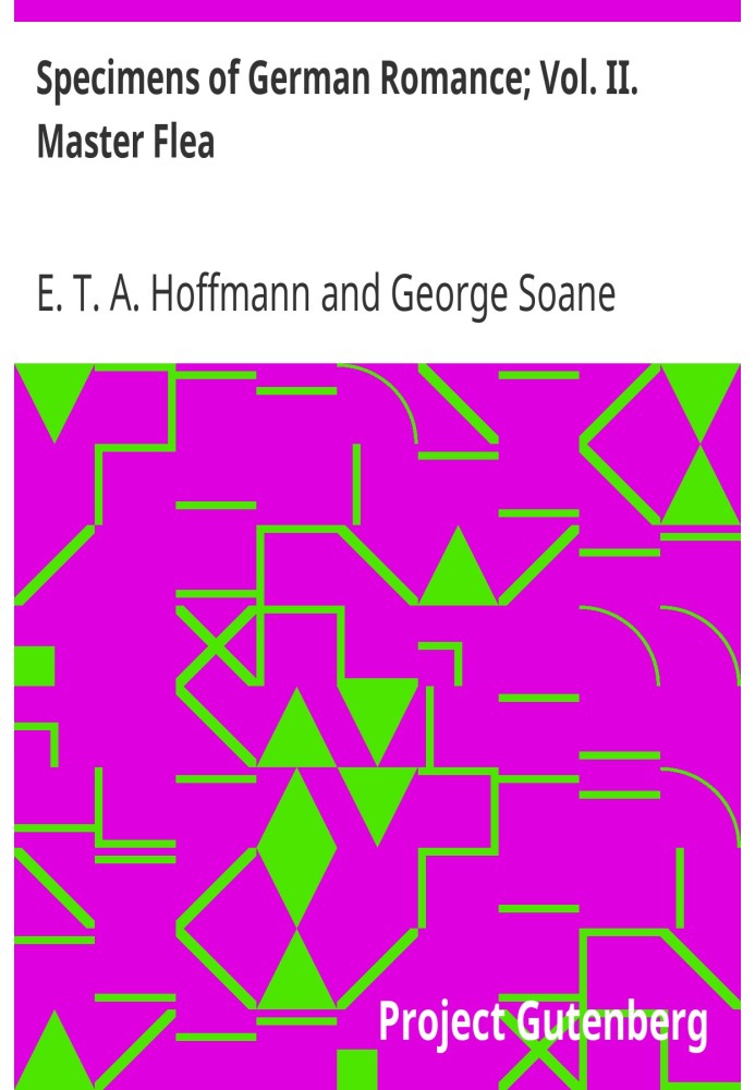 Образцы немецкого романса; Том. II. Мастер Блоха