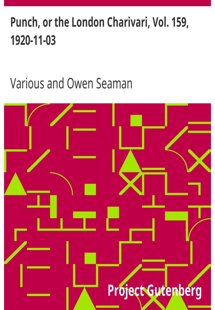 Панч, або Лондонський чаріварі, том. 159, 1920-11-03