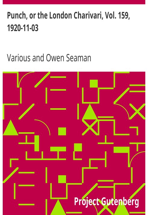 Панч, або Лондонський чаріварі, том. 159, 1920-11-03