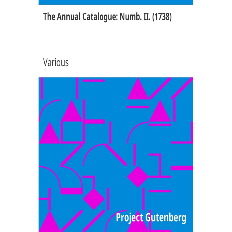 The Annual Catalogue: Numb....