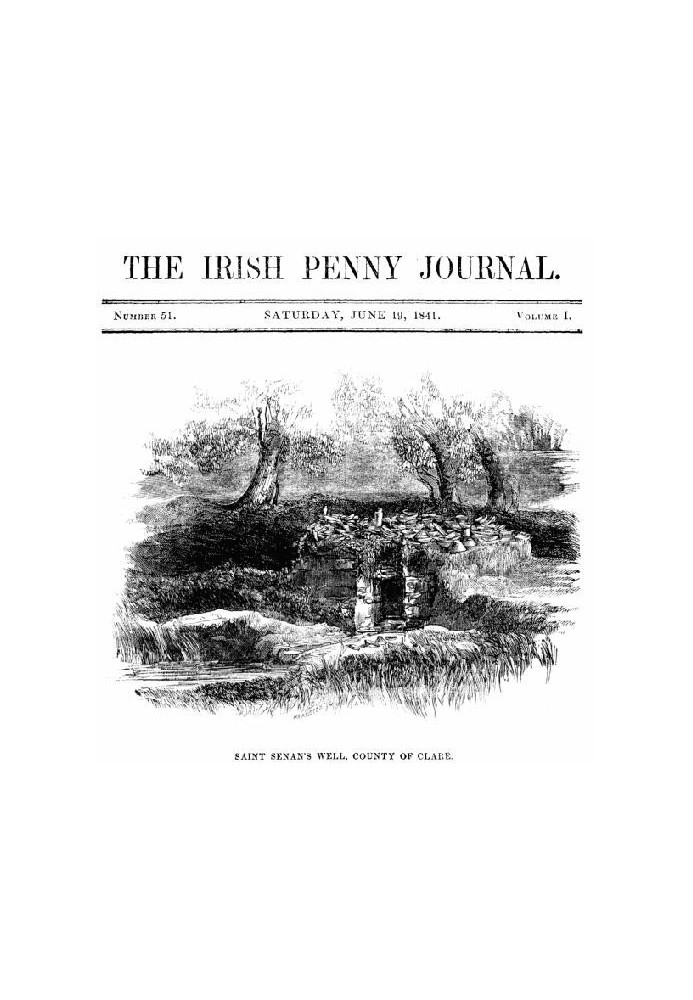 Ирландский пенни-журнал, Том. 1 № 51, 19 июня 1841 г.