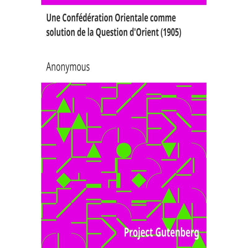 An Eastern Confederation as...