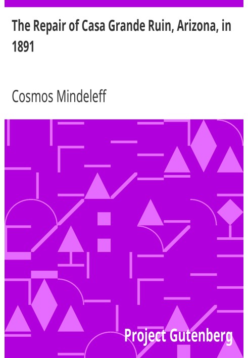 Ремонт руїн Каса-Гранде, штат Арізона, 1891 р. П’ятнадцятий щорічний звіт Бюро етнології секретарю Смітсонівського інституту, 18