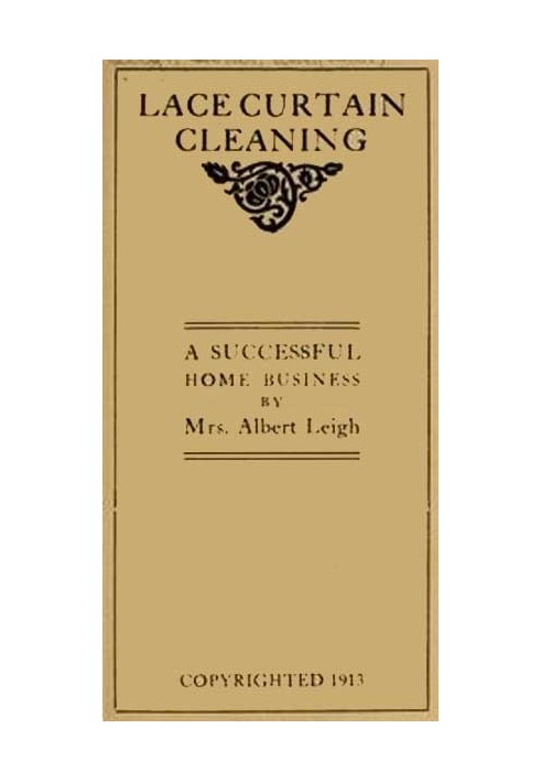 Lace Curtain Cleaning: A Successful Home Business