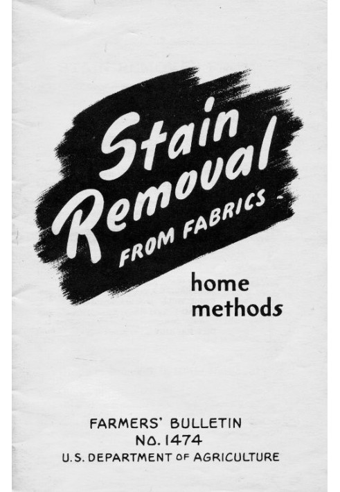 Stain Removal from Fabrics: Home Methods