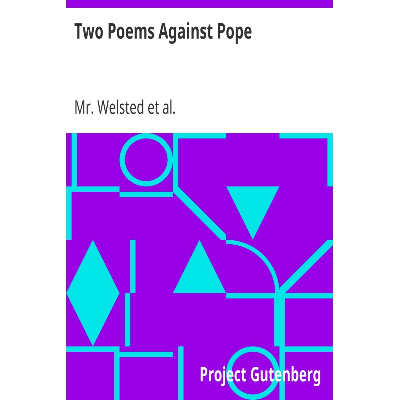 Two Poems Against Pope One...