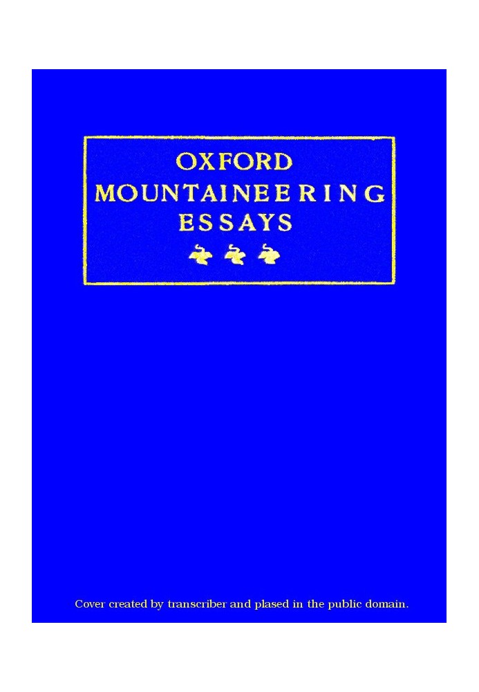 Oxford Mountaineering Essays