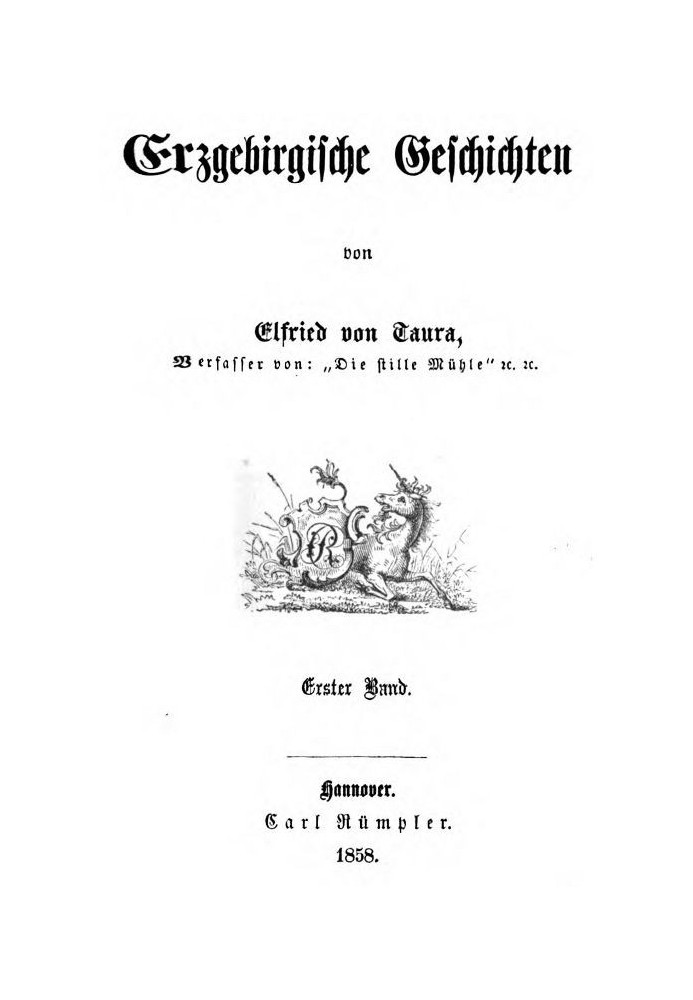 Erzgebirge stories. First volume