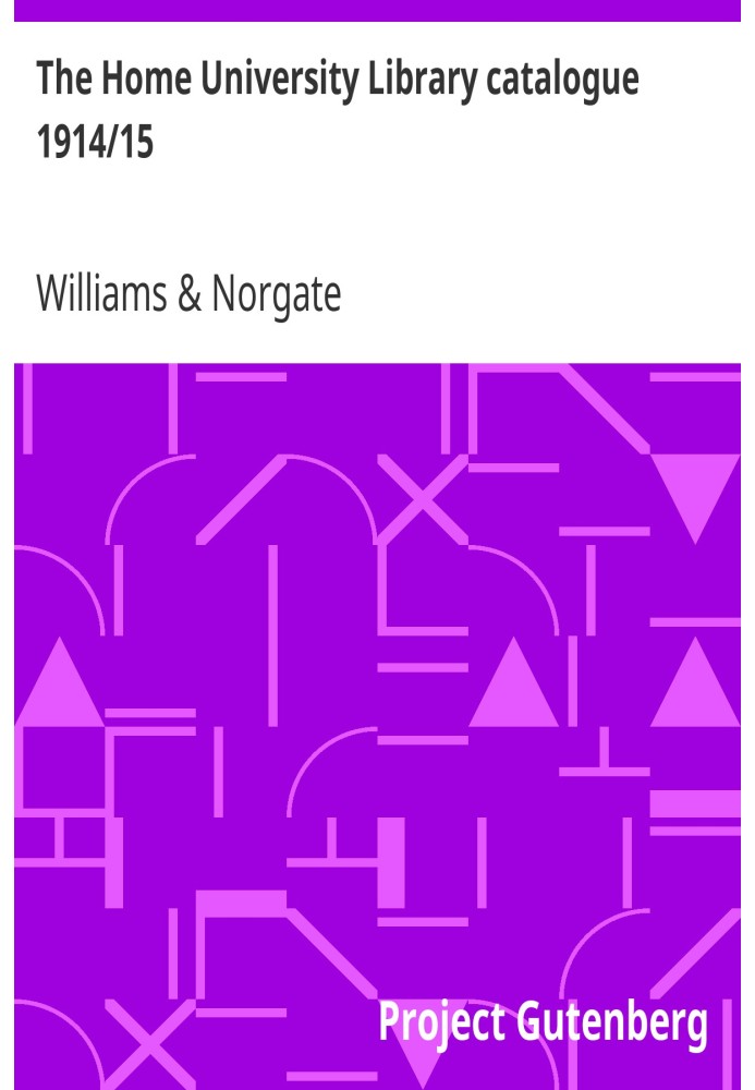 Каталог бібліотеки домашнього університету 1914/15
