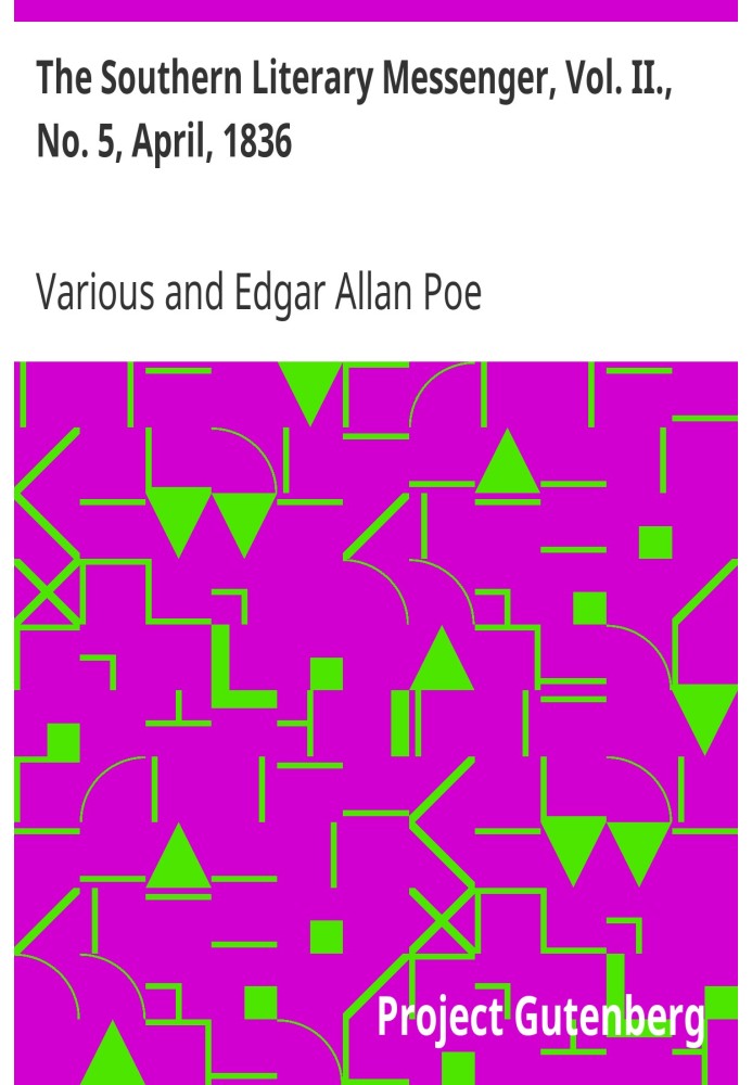 Южный литературный вестник, Том. II., № 5, апрель 1836 г.