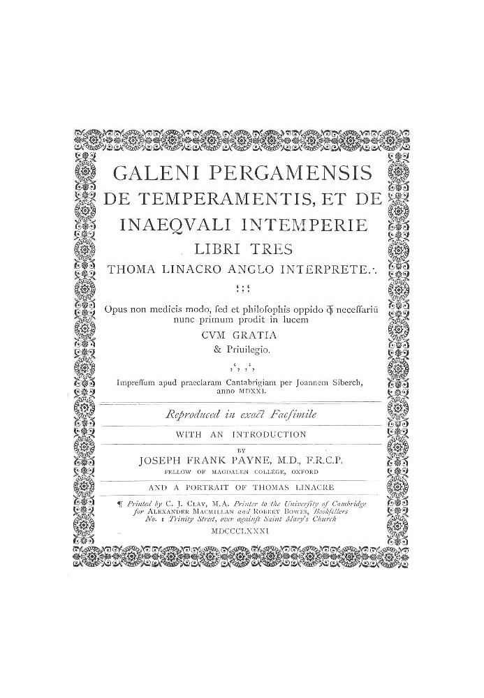 Galen of Pergamum on the temperaments, and on the uneven weather