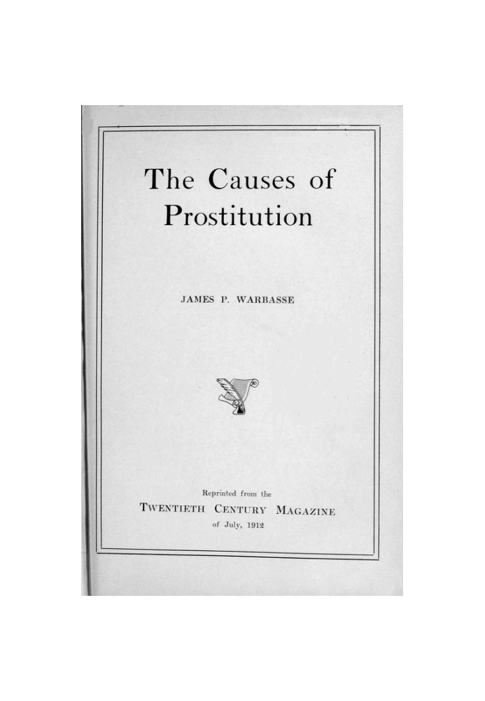 The causes of prostitution