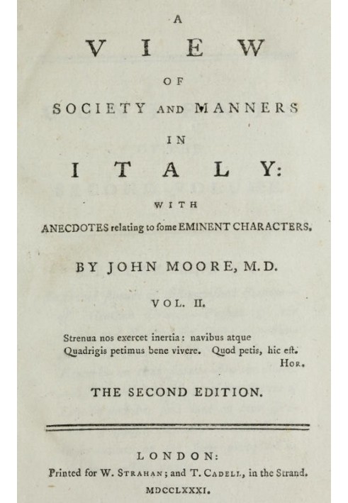 A View of Society and Manners in Italy, Volume 2 (of 2) With Anecdotes Relating to some Eminent Characters