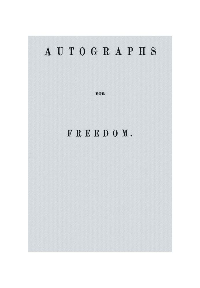 Autographs for Freedom