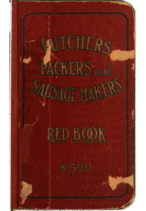 Butchers', Packers' and Sausage Makers' Red Book