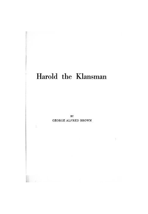 Harold the Klansman