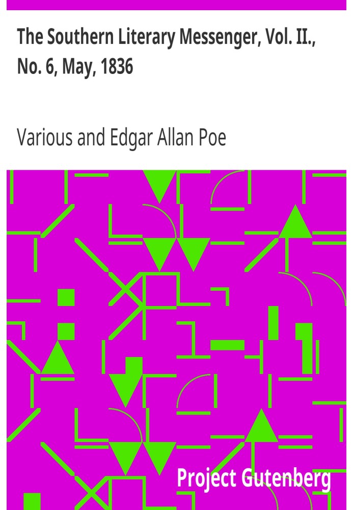 Южный литературный вестник, Том. II., № 6, май 1836 г.