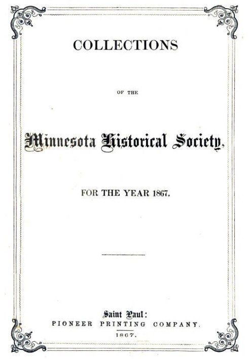 Збірки Міннесотського історичного товариства за 1867 рік