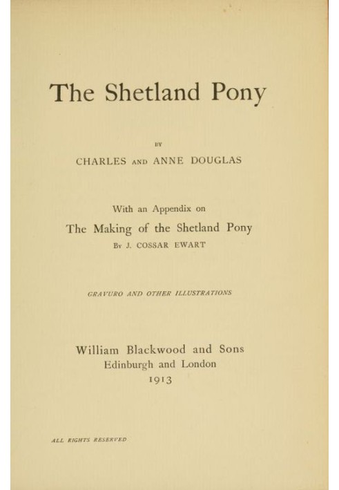 The Shetland Pony