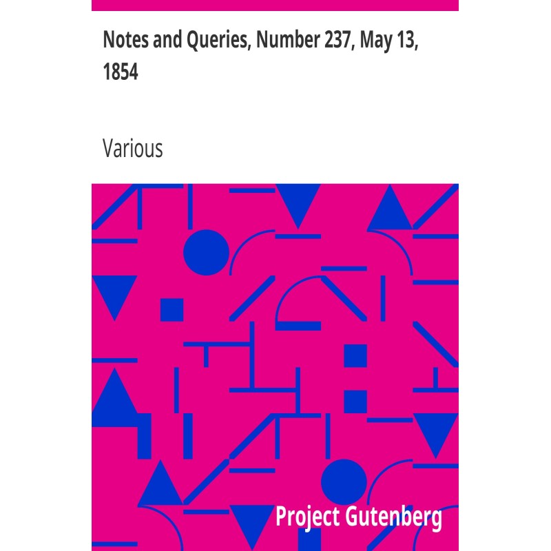 Notes and Queries, Number...