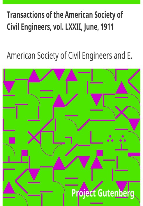 Transactions of the American Society of Civil Engineers, vol. LXXII, June, 1911 Water Purification Plant, Washington, D. C. Resu