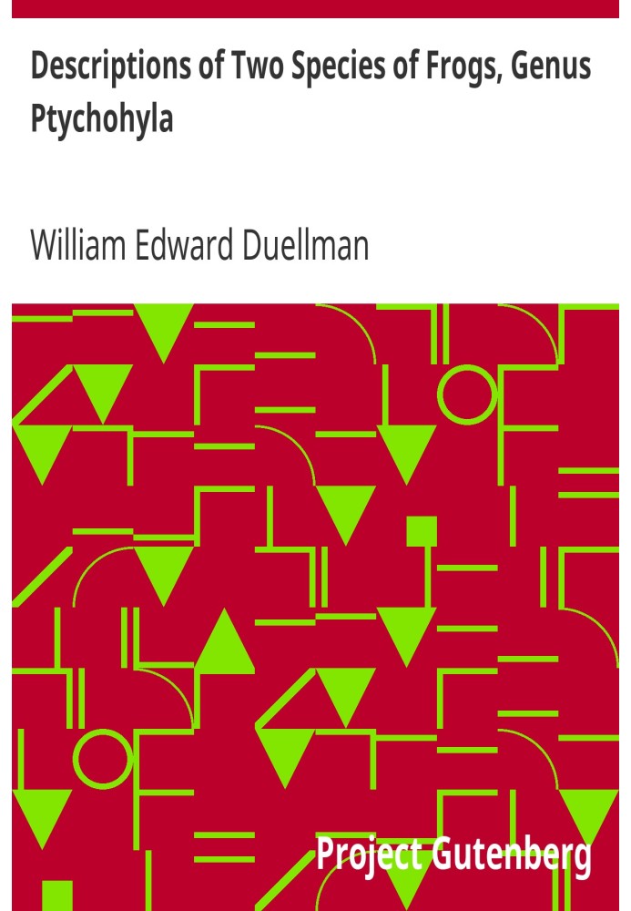 Описи двох видів жаб, рід Ptychohyla Дослідження американських гілідних жаб, V