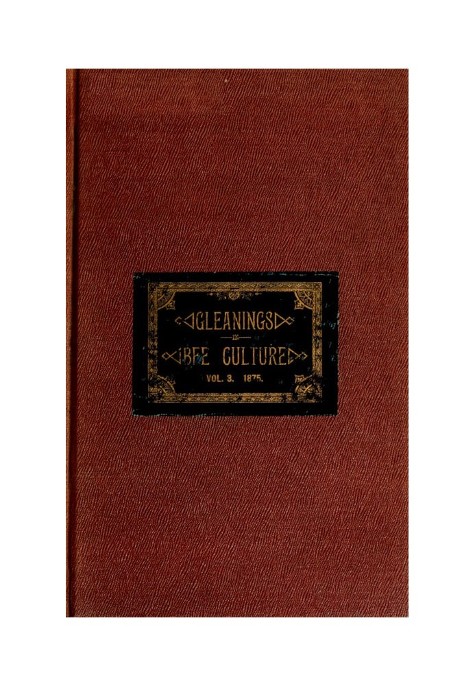 Добірки в культурі бджіл, том. III. № 3