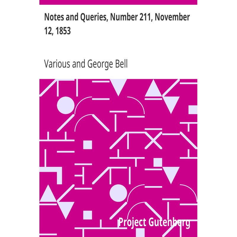 Notes and Queries, Number...