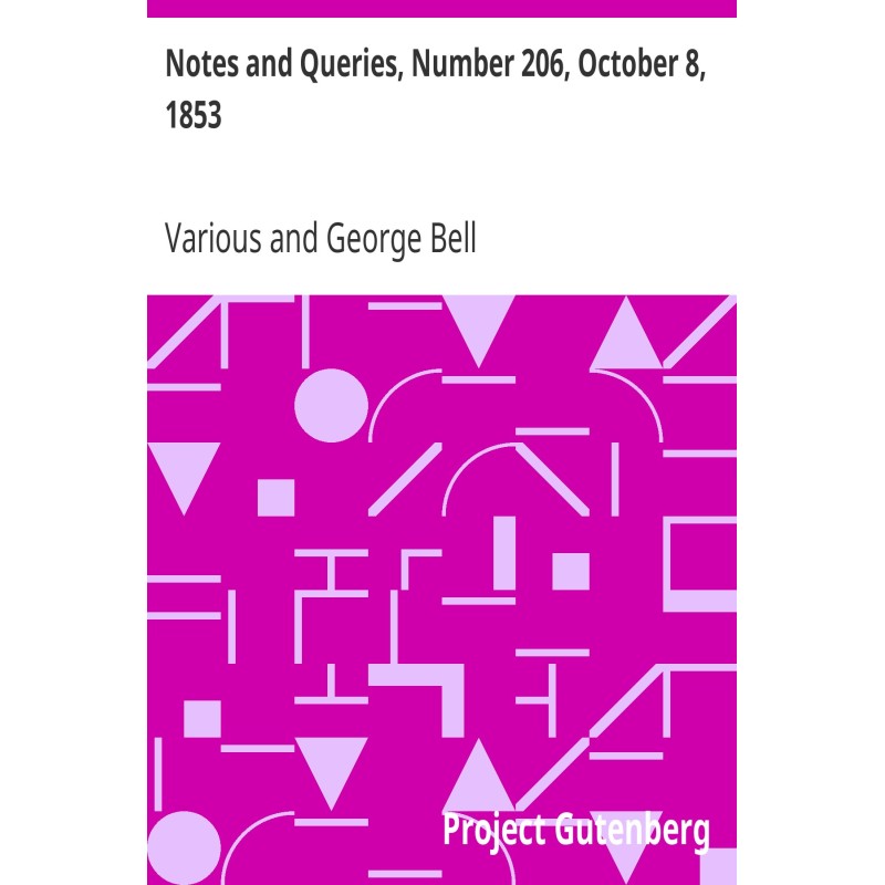 Notes and Queries, Number...