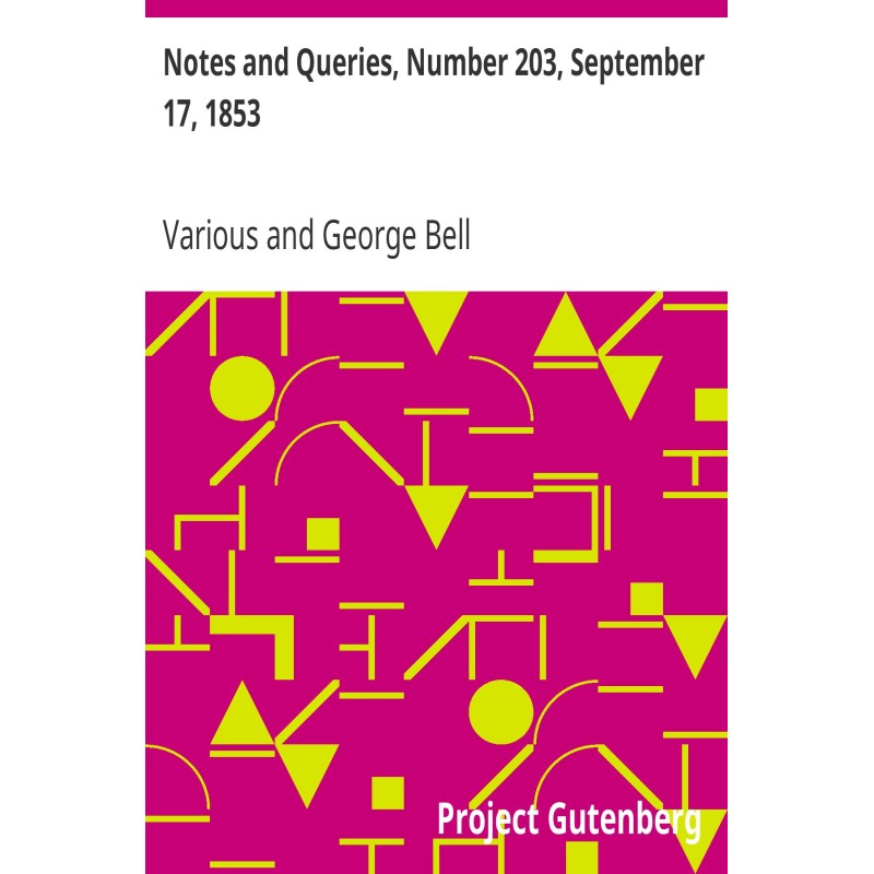 Notes and Queries, Number...