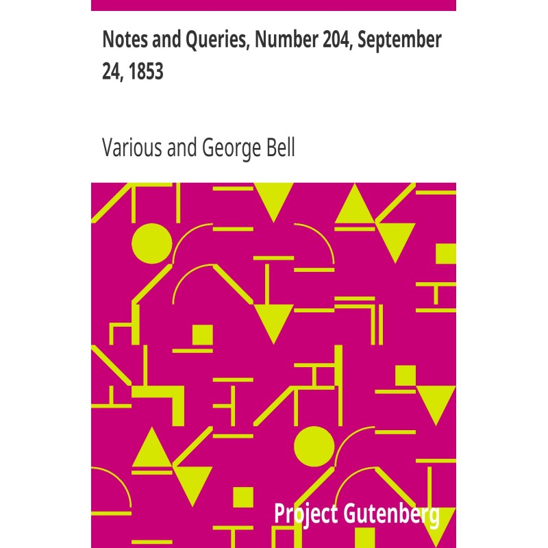 Notes and Queries, Number...