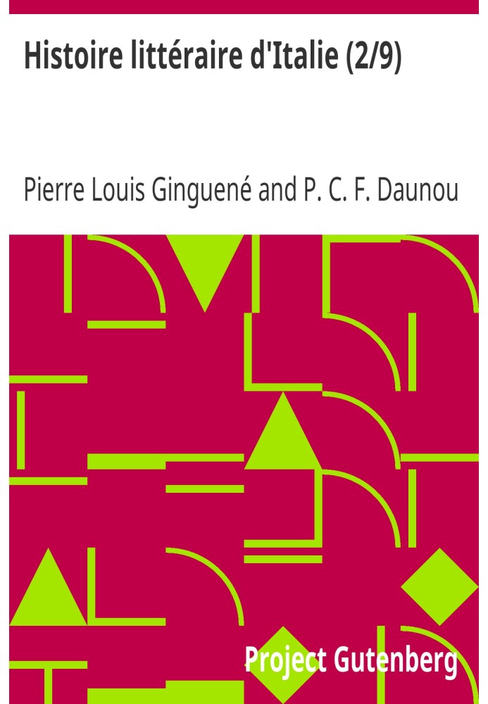 Літературна історія Італії (2/9)