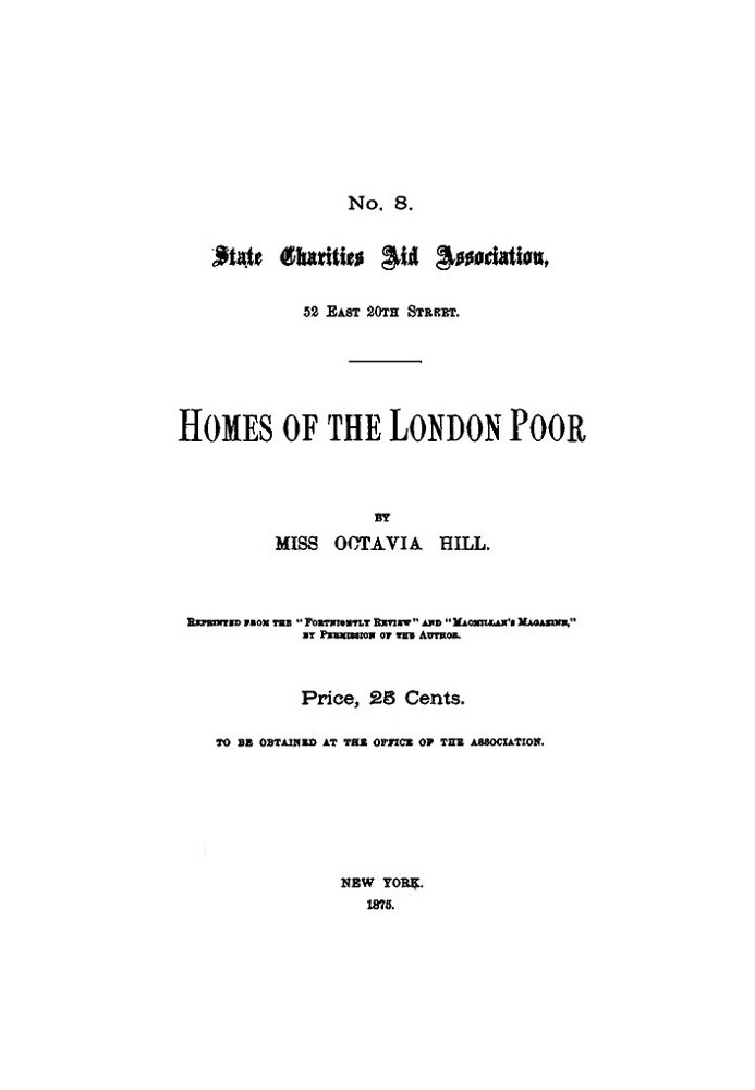 Homes of the London Poor