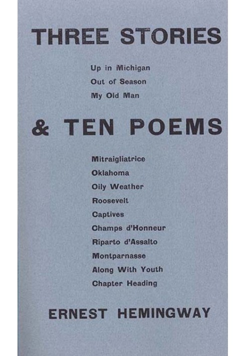 Three Stories and Ten Poems