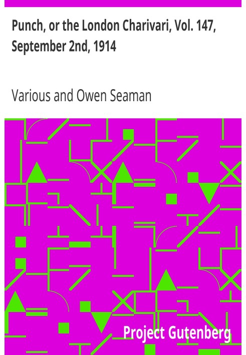 Панч, або Лондонський чаріварі, том. 147, 2 вересня 1914 р