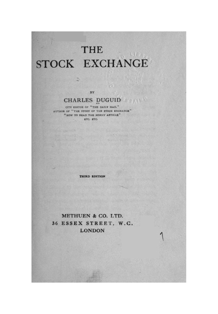 The Stock Exchange