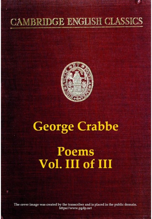 George Crabbe: Poems, Volume 3 (of 3)