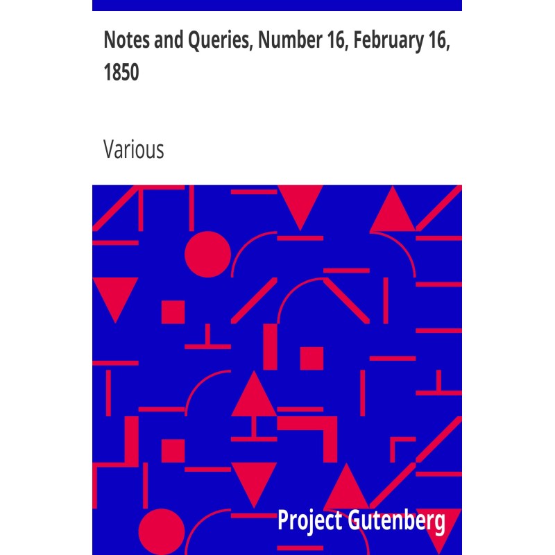 Notes and Queries, Number...