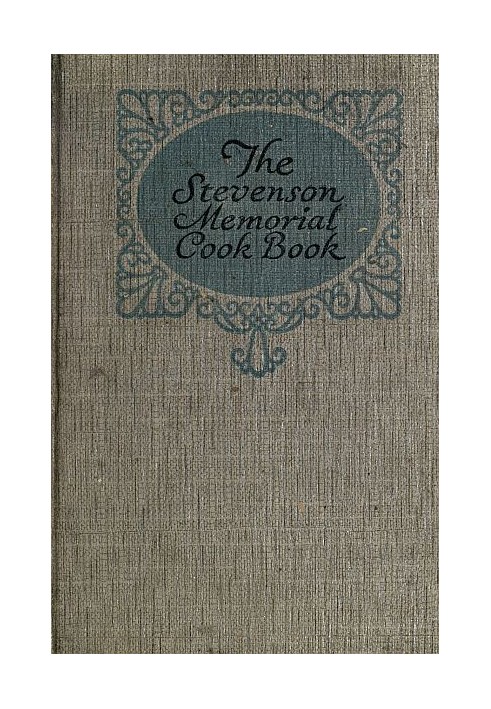 Stevenson Memorial Cook Book