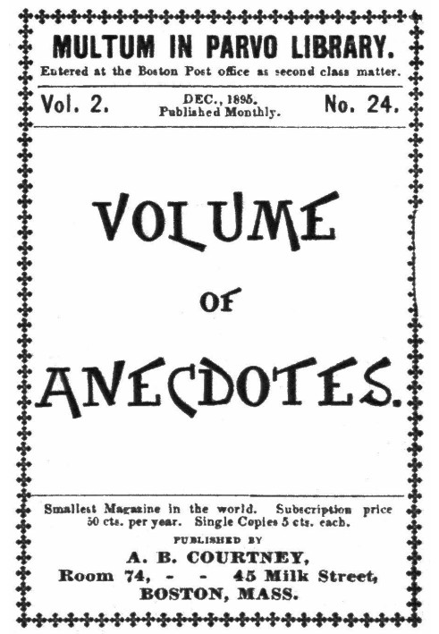 Volume of anecdotes