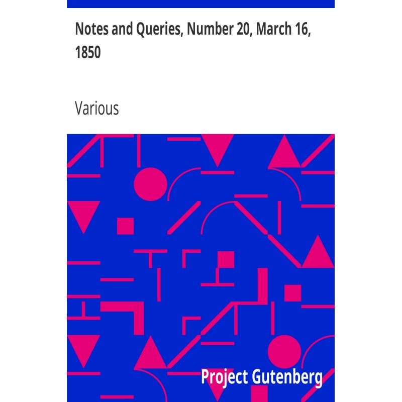 Notes and Queries, Number...