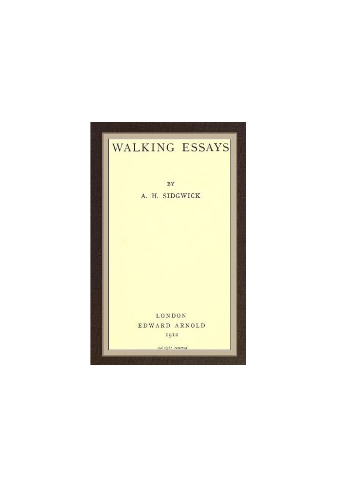 Walking essays