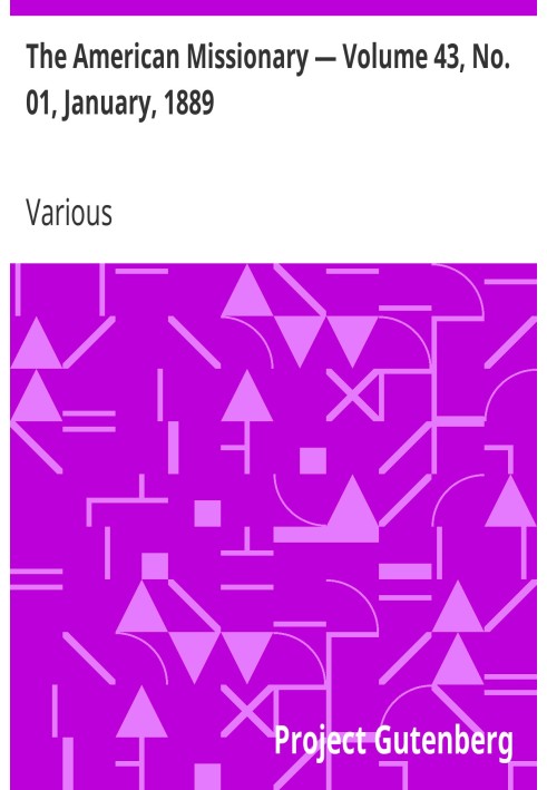 Американський місіонер — том 43, № 01, січень 1889 р