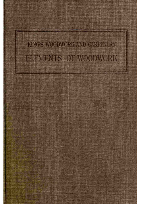 Elements of woodwork