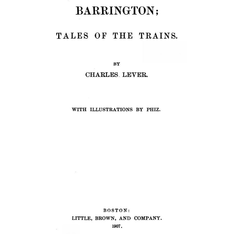 Barrington. Volume 1 (of 2)